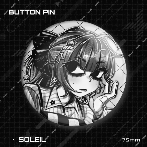 Achromatic Soleil (Rendered Button Pin)