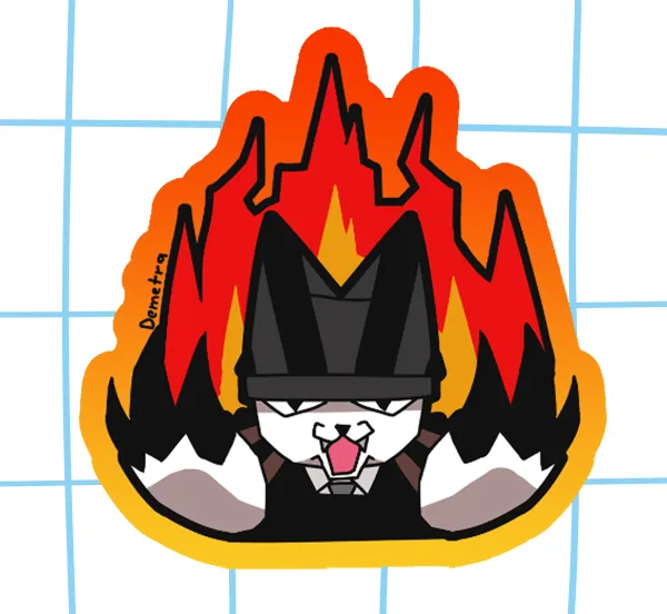 (Oc) ema vengance holographic sticker