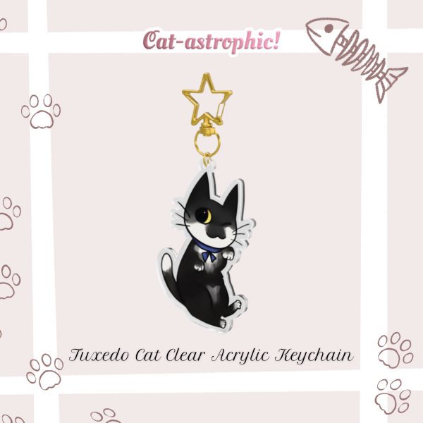 Asterlight Cat - Peek the Tuexdo Cat Keychains
