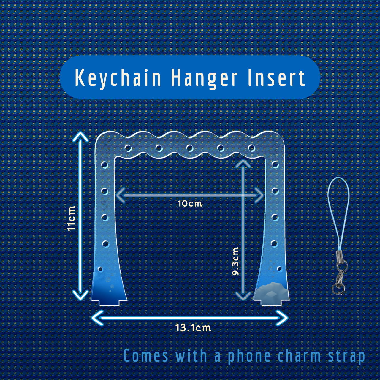 Keychain Hanger Insert - Fish Tank