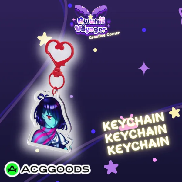 Deltarune ✦₊∘ Kris Keychain