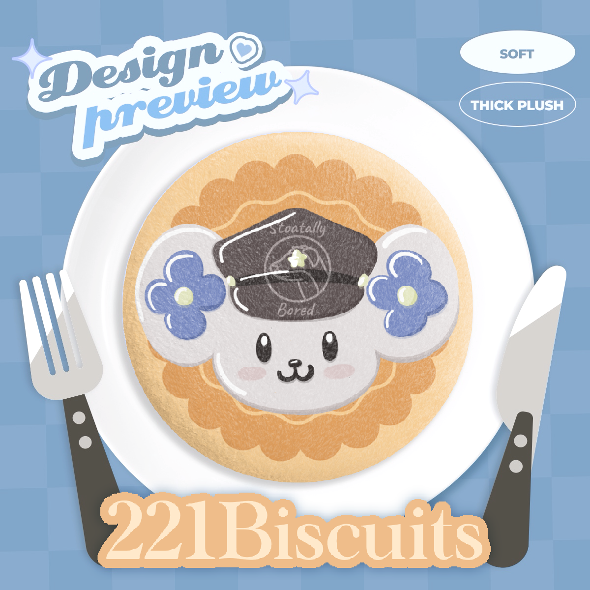 Chuunosuke Cookie Plush Badge - TGAA 221Biscuits
