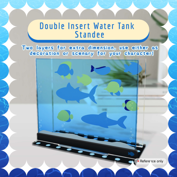 Double Insert Water Tank Acrylic Standee