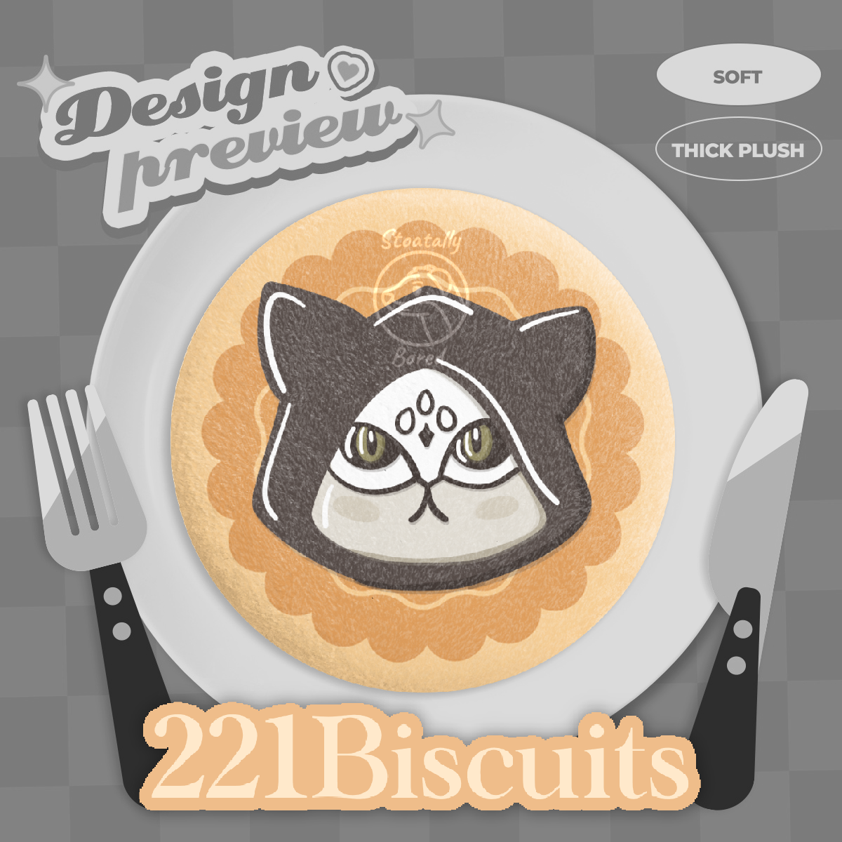 Nyasked Apprentice Cookie Plush Badge - TGAA 221Biscuits