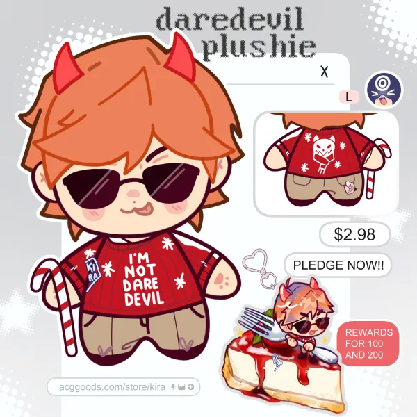 Daredevil Plush Doll Keychain