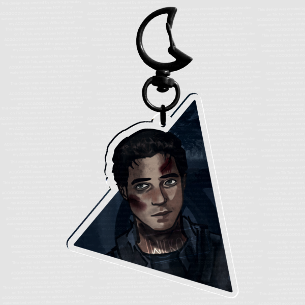 Josh Washington Until Dawn Fanart Keychain