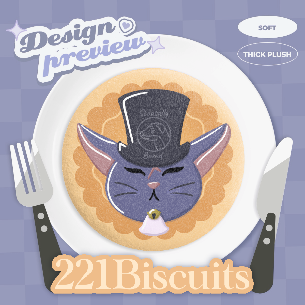Nyan Zieks Cookie Plush Badge - TGAA 221Biscuits