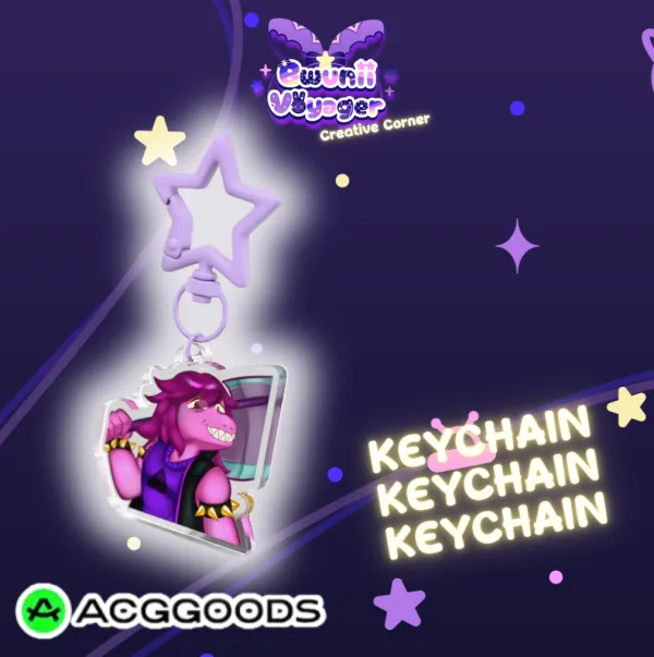 Deltarune ✦₊∘ Susie Keychain
