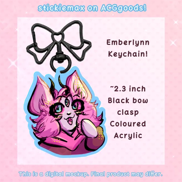 Emberlynn Pinkle Acrylic Keychain