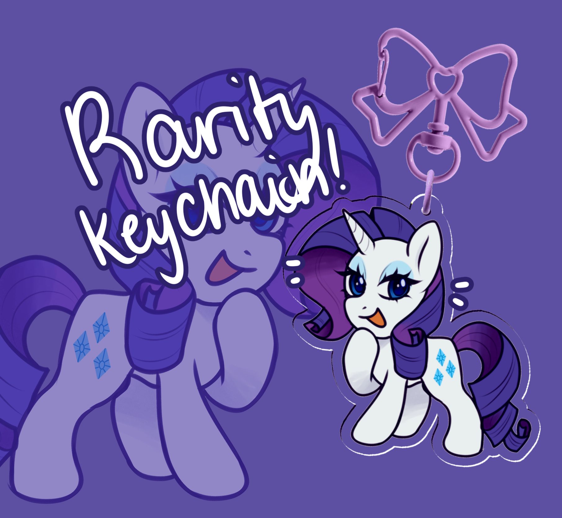 [My Little Pony] tiny rarity - Clear Acrylic Keychain