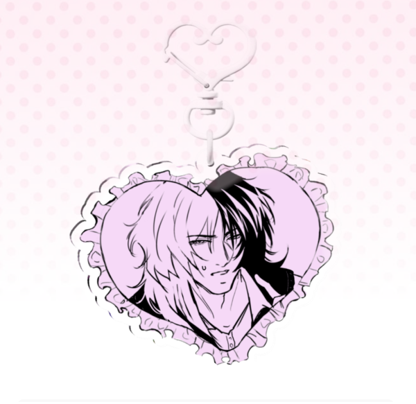 Sigma Ruffle Heart keychain (AU)