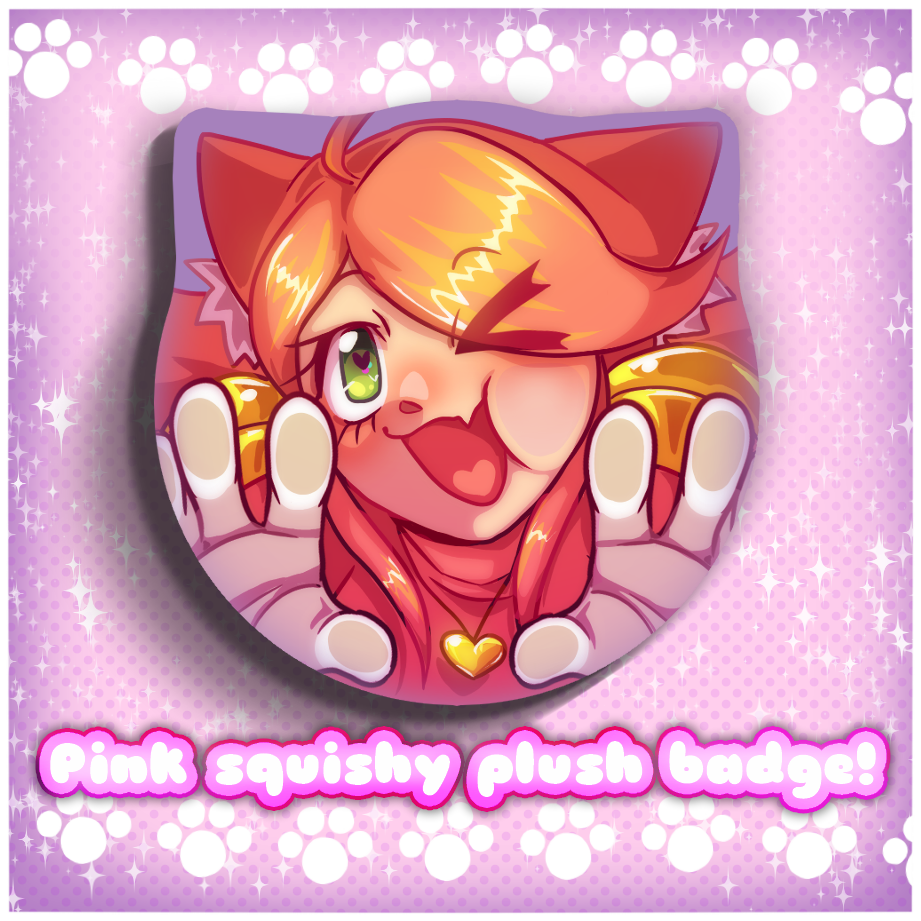Deltarune Pink (Body) Plush Badge