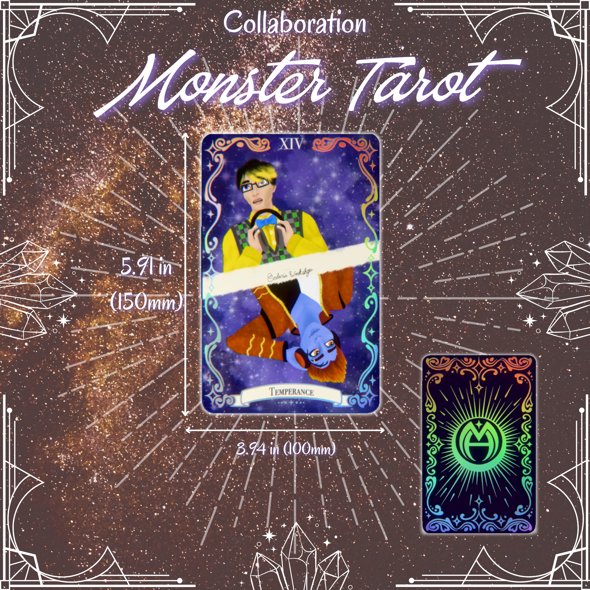 MONSTER TAROT - Rockin' Punk Ghoul - Holographic Photocards