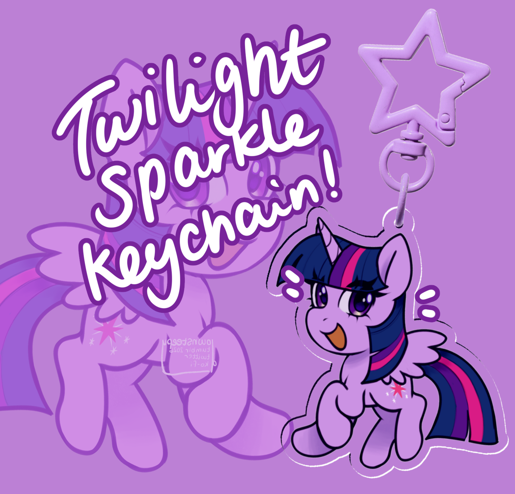 [My Little Pony] tiny twilight - Clear Acrylic Keychain