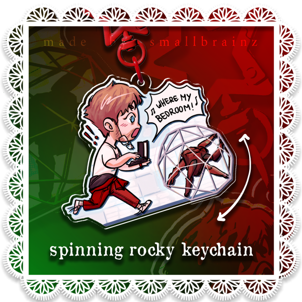 Where My Bedroom! (Spinning Keychain)