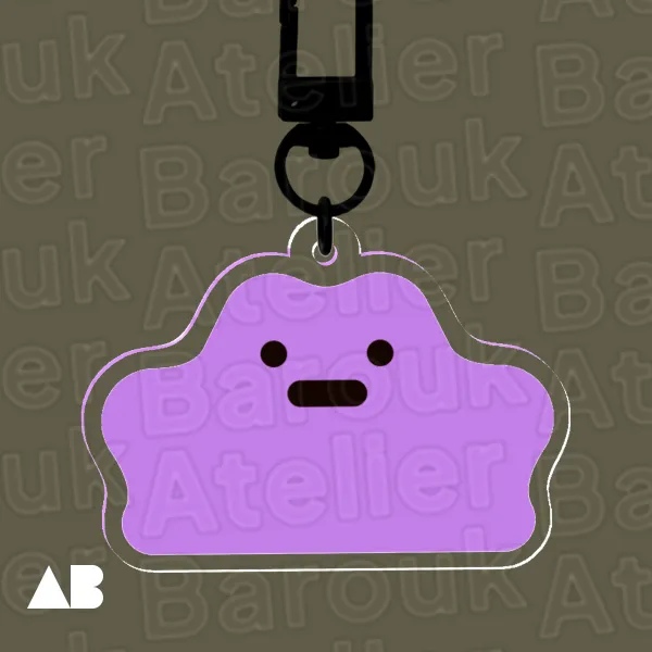 Poke 😐 "Ditto" Acrylic keychain