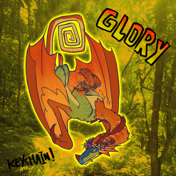 Glory Wings Of Fire Acrylic Keychain