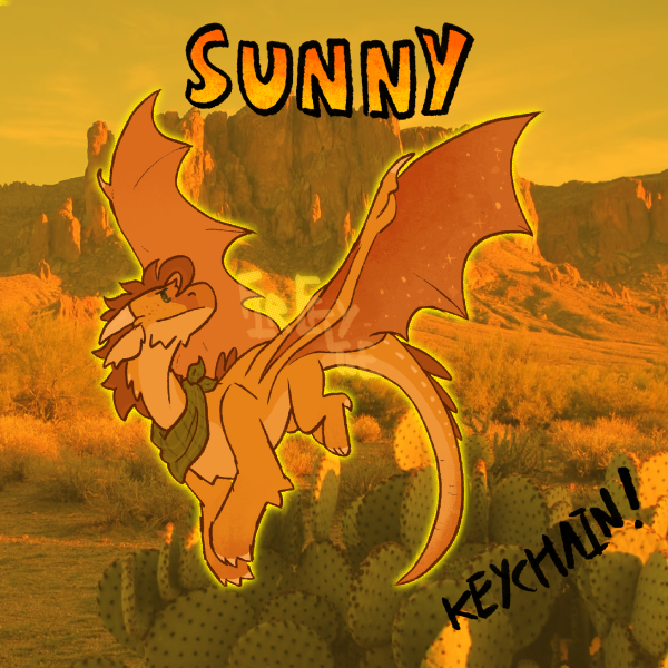 Sunny Wings Of Fire Acrylic Keychain