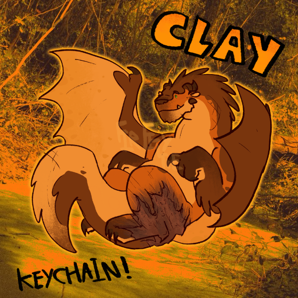 Clay Wings Of Fire Acrylic Keychain