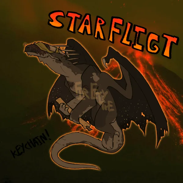 Starflight Wings Of Fire Acrylic Keychain