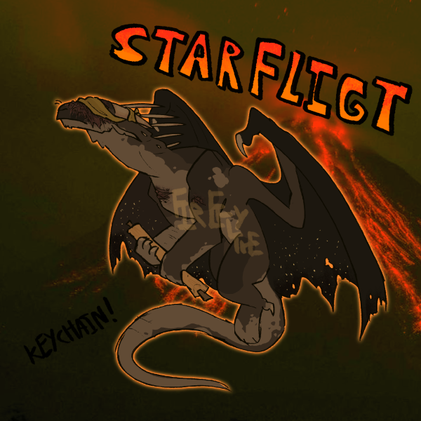 Starflight Wings Of Fire Acrylic Keychain