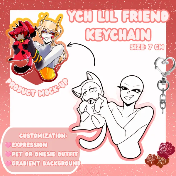 YCH Lil friend || Keychain || YCH MERCH