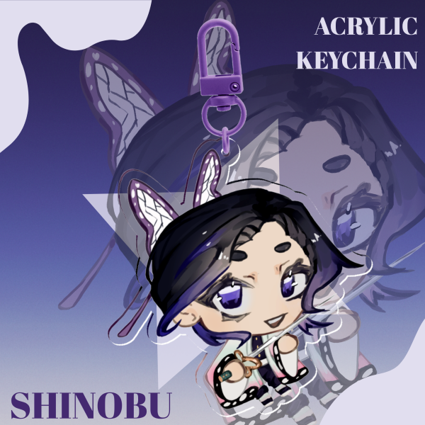 Chibi Kocho Shinobu Acrylic Keychain • Demon Slayer