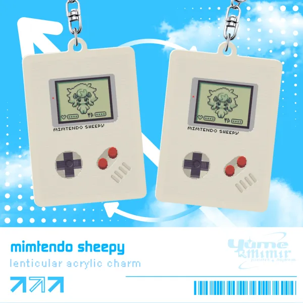 Mimtendo Sheepy Lenticular Acrylic Charm