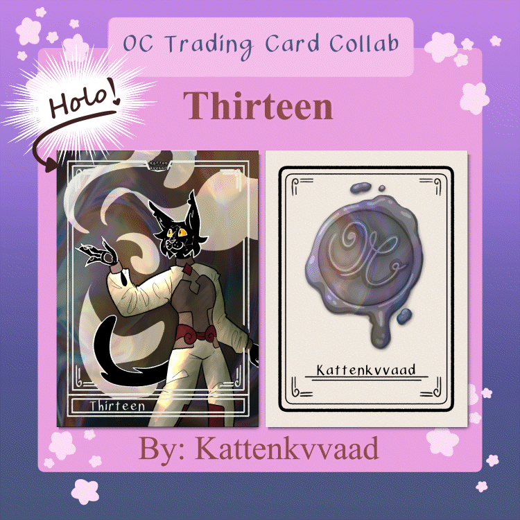 Thirteen holographic card (OC card collab)