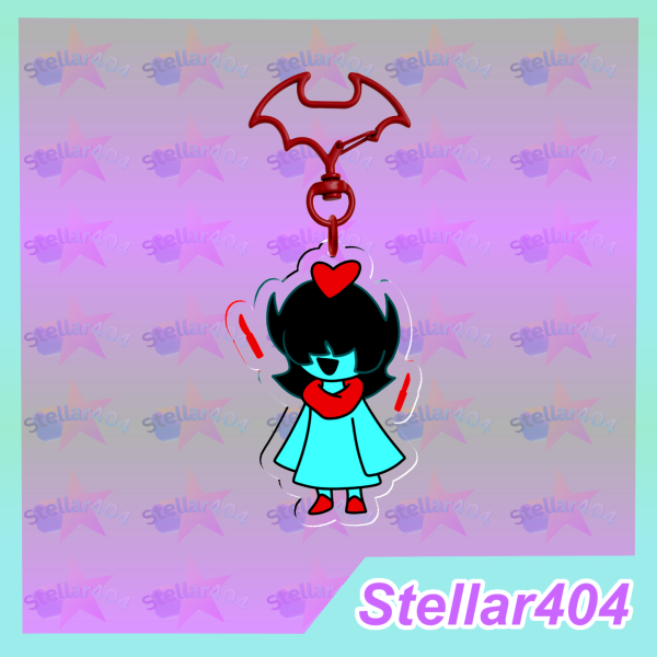 Aqua Clear Acrylic Keychain