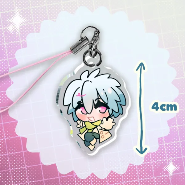 Clear - phone charm