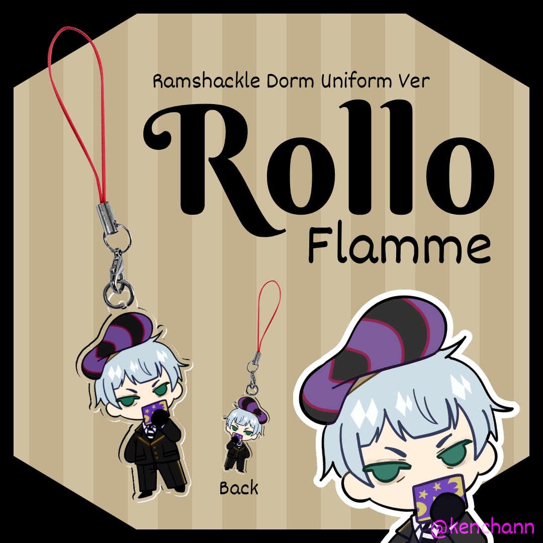 Rollo Ramshackle Uniform Clear Acrylic Keychains