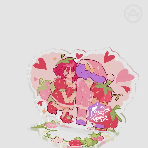 Chibi Strawberry Bunnydoll Acrylic Standees