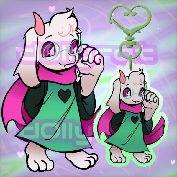 Ralsei Deltrarune Keychain