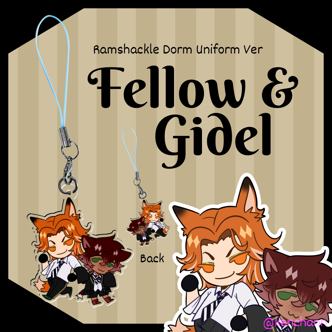 Fellow & Gidel Ramshackle Uniform Clear Acrylic Keychains