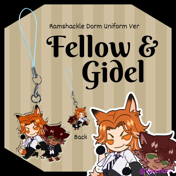 Fellow & Gidel Ramshackle Uniform Clear Acrylic Keychains