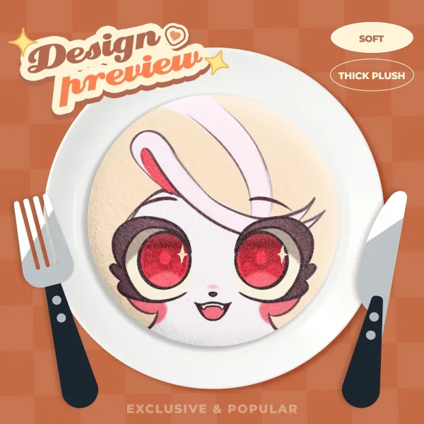 Hazbin hotel Charlie Plush Badge - button pin