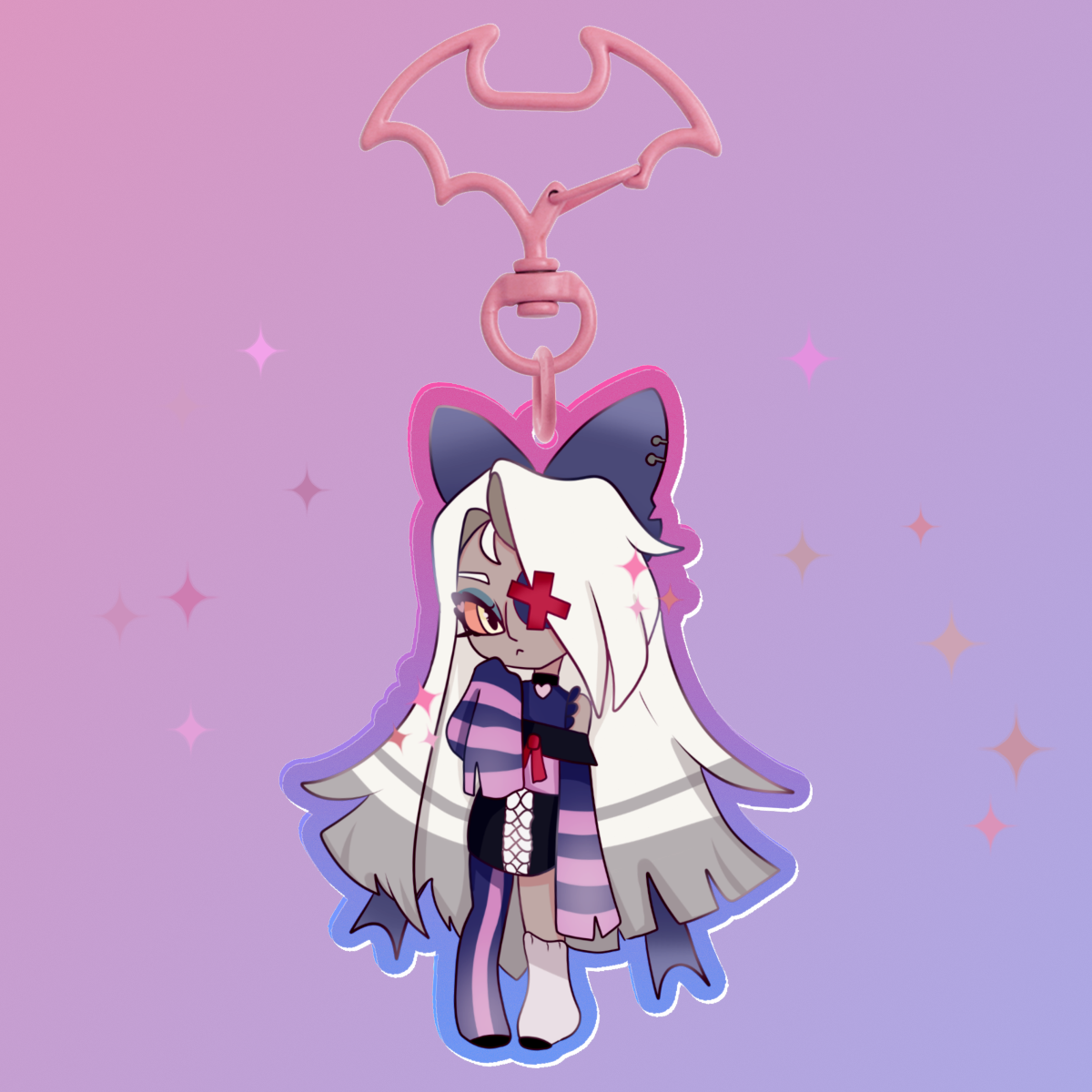 Emo Vaggi || hazbin hotel keychain