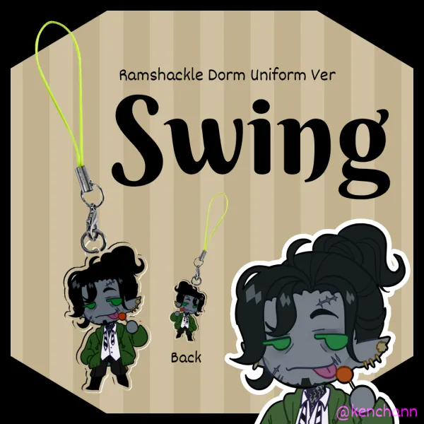 Swing Ramshackle Uniform Clear Acrylic Keychains