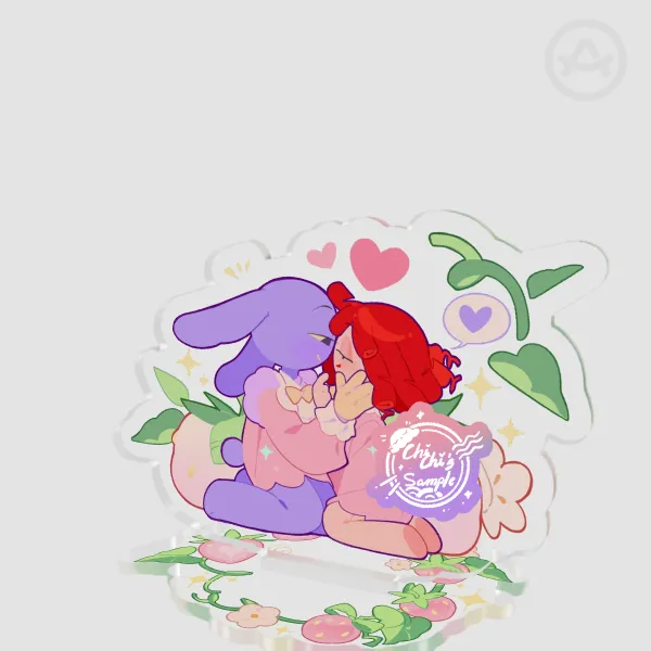 Strawberry baby Bunnydoll Acrylic Standees