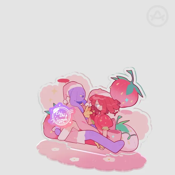 Flirty Strawberry Bunnydoll Acrylic Standees