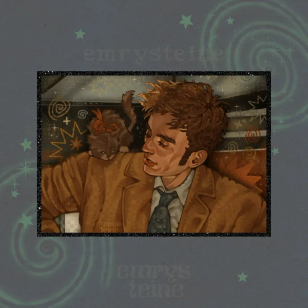 10th & the kitten | Doctor Who ART BOARD