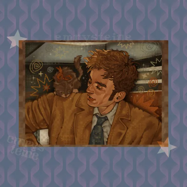 10th & the kitten | Doctor Who POSTER