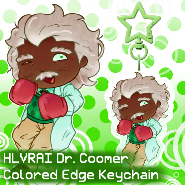 Dr. Coomer HLVRAI Colored Edge Keychain