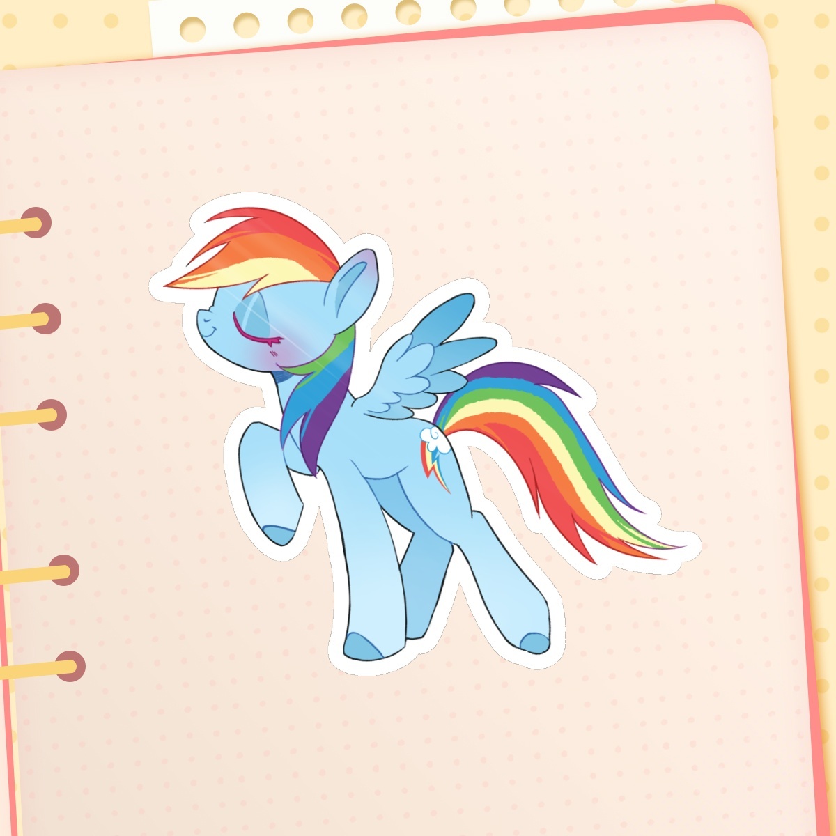 ✨KISSY STICKER: Rainbow Dash✨