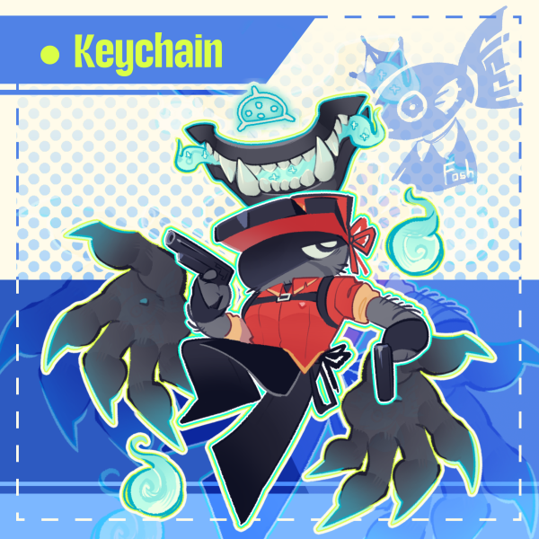 Pizza Guy ft. Drav keychain (Pizza Game)