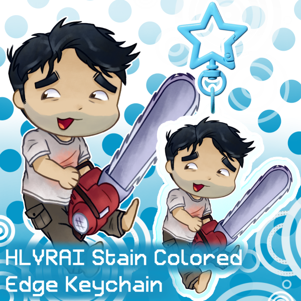 Stain HL2VRAI Colored Edge Keychain
