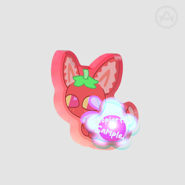 Strawberry Dwarf Jax Acrylic Block