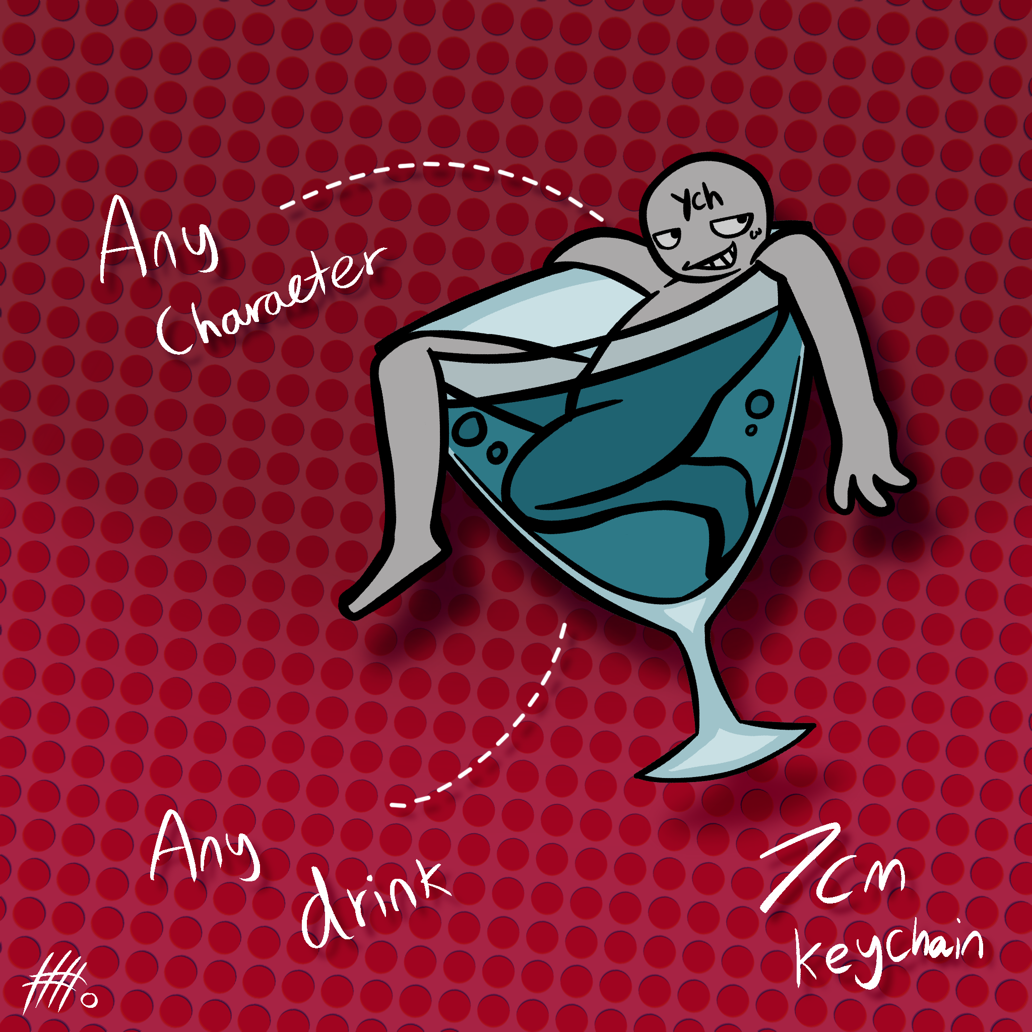 Chillin' YCH Keychain