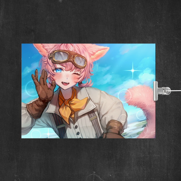 FFXIV FF14 Visna Poster - Final Fantasy XIV Evercold Fan Art